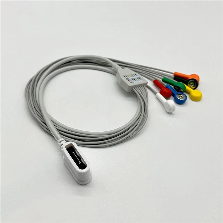 7 Lead Holter Cable For GE SEER 1000 IEC 2104813-001