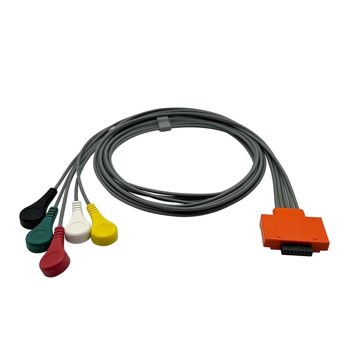 Cardioline ECG Holter Lead Wires For Walk400h Clickholter 10 Lead