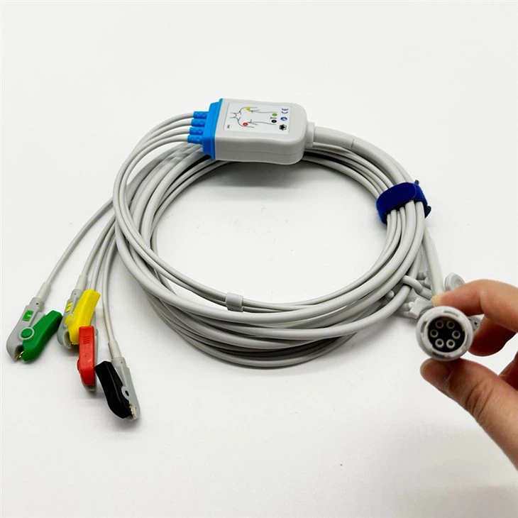 Primedic One-Piece 4Lead ECG Cable DM10 6pin