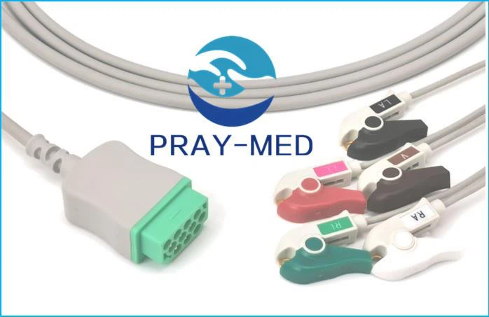 GE Marquette 11pin 5-kierunkowy kabel EKG z przewodem ołowiowym
