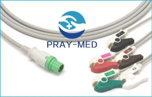 Kompatybilny z Siemens Drager SC5000 SC6000 EKG 3Lead Kabel i przewody AHA Grabber