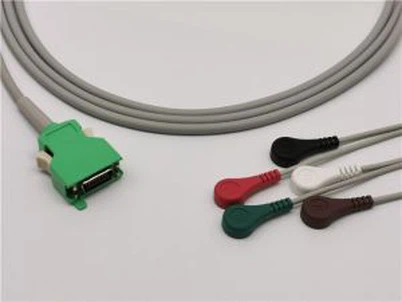 Jednoczęściowy kabel przetwornika EKG Nihon Kohden 5 odprowadzeń
