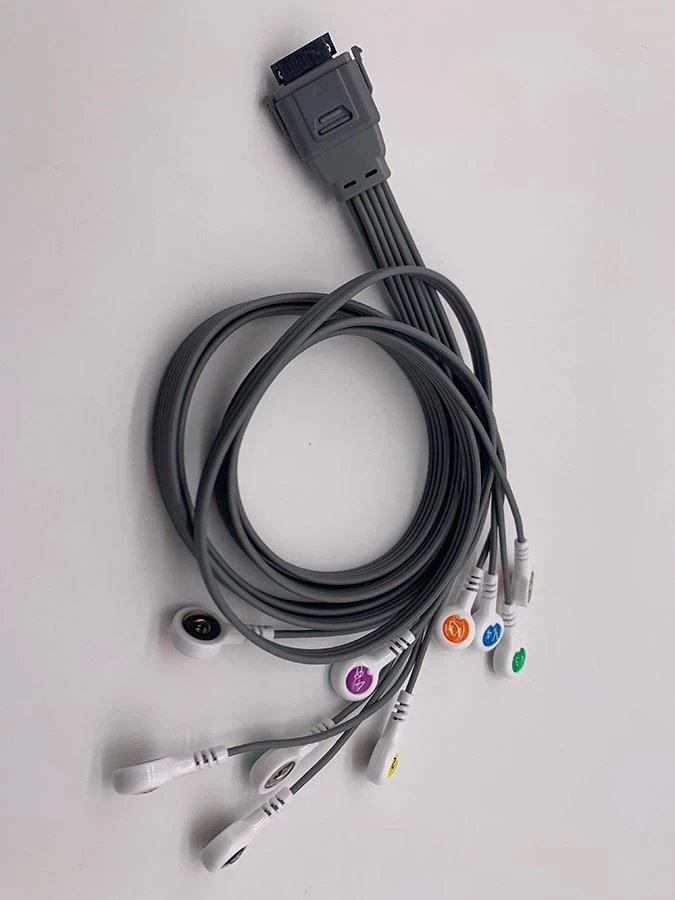Edan ECG Holter Cable 10 Leads IEC Snap