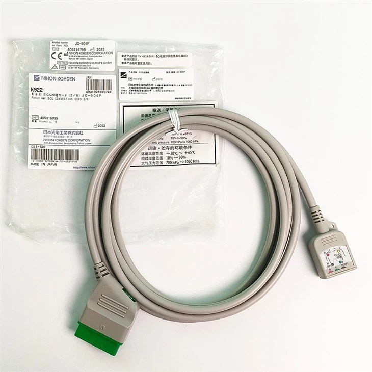 Original Nihon Kohden Life Scope BSM ECG Trunk Cable JC-906PA K922A
