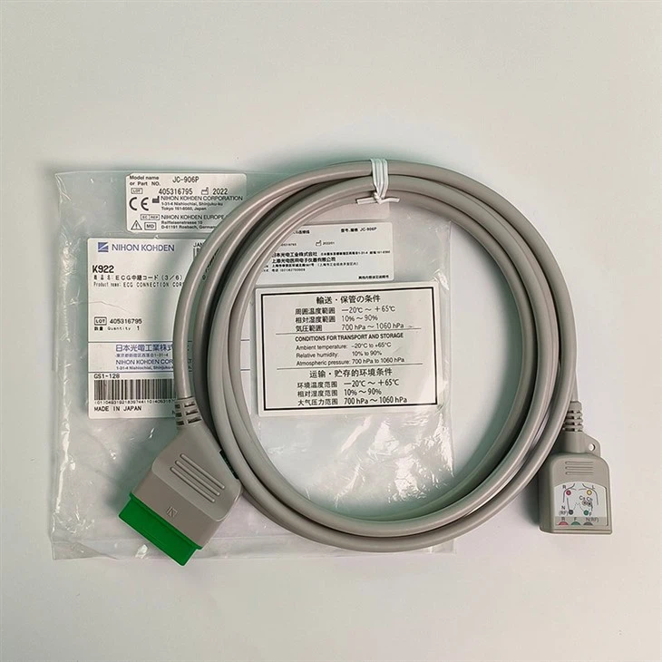 Original Nihon Kohden Life Scope BSM ECG Trunk Cable JC-906PA K922A
